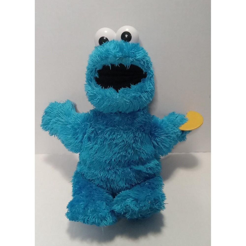 Cookie Monster Talking Vibrating 14" Sesame Street Plush Hasbro E1961